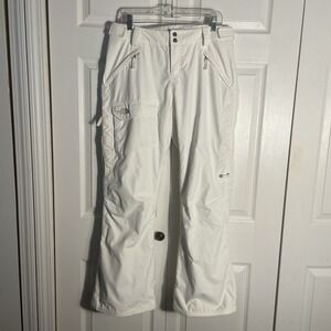 The North Face Hyvent Snow Pants Womens L White Snowboard Ski Waterproof Hiking